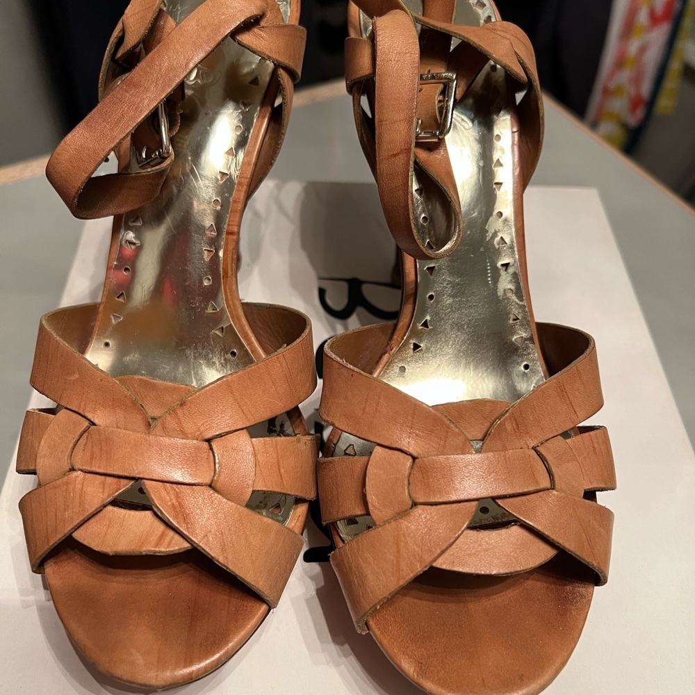 BCBG camel color sandal.  Size 7.5.  Used.